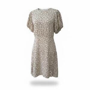 Solid & Striped Sofia Richie Grainge Beige Open Back Mini Dress Size L-NWT